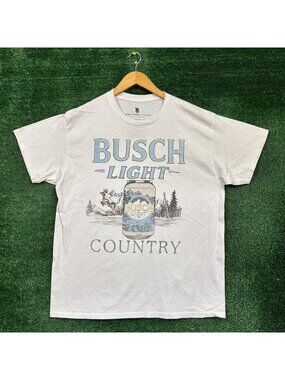 Junk Food Clothing x Busch Light Country T-Shirt Size Medium